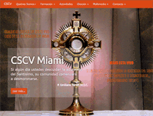 Tablet Screenshot of cscvmiami.org